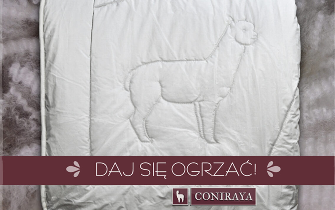 main image: Kołdra z wełny alpaki