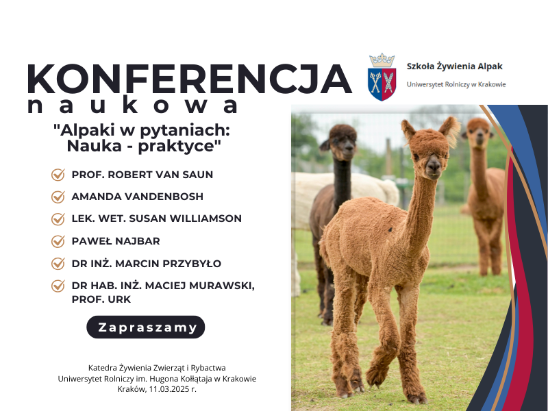 main image: Konferencja naukowa „Alpaki w pytaniach: Nauka – praktyce”
