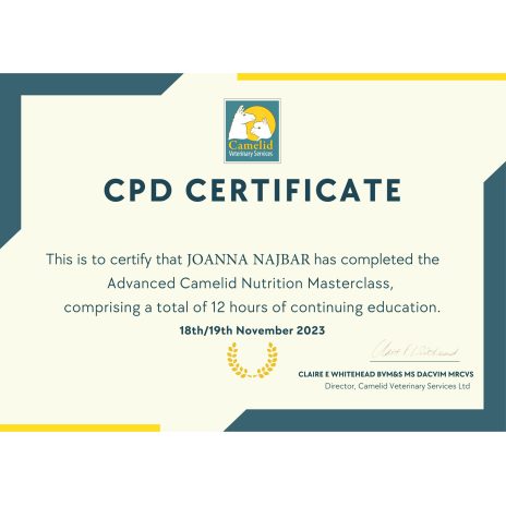 coniraya poznaj nas Nutrition Course CPD Certificate Nov2023 4