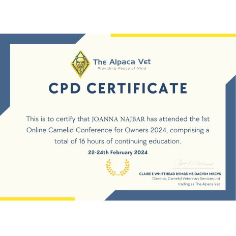 coniraya poznaj nas Online Camelid Conference for Owners 2024 13